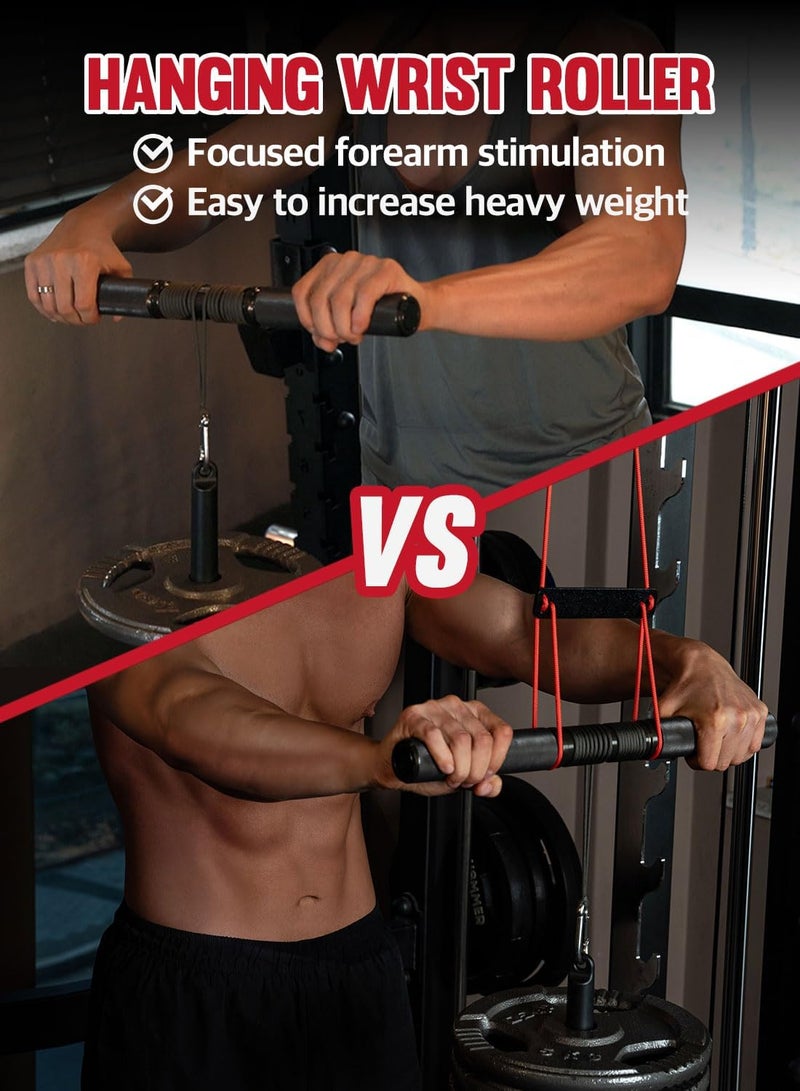 GD Hanging Wrist Roller Forearm Blaster- Forearm Strengthener Exercise Equipment Wrist Trainer for Muscle building and Injury prevention Hand Grip Strength - Image 3